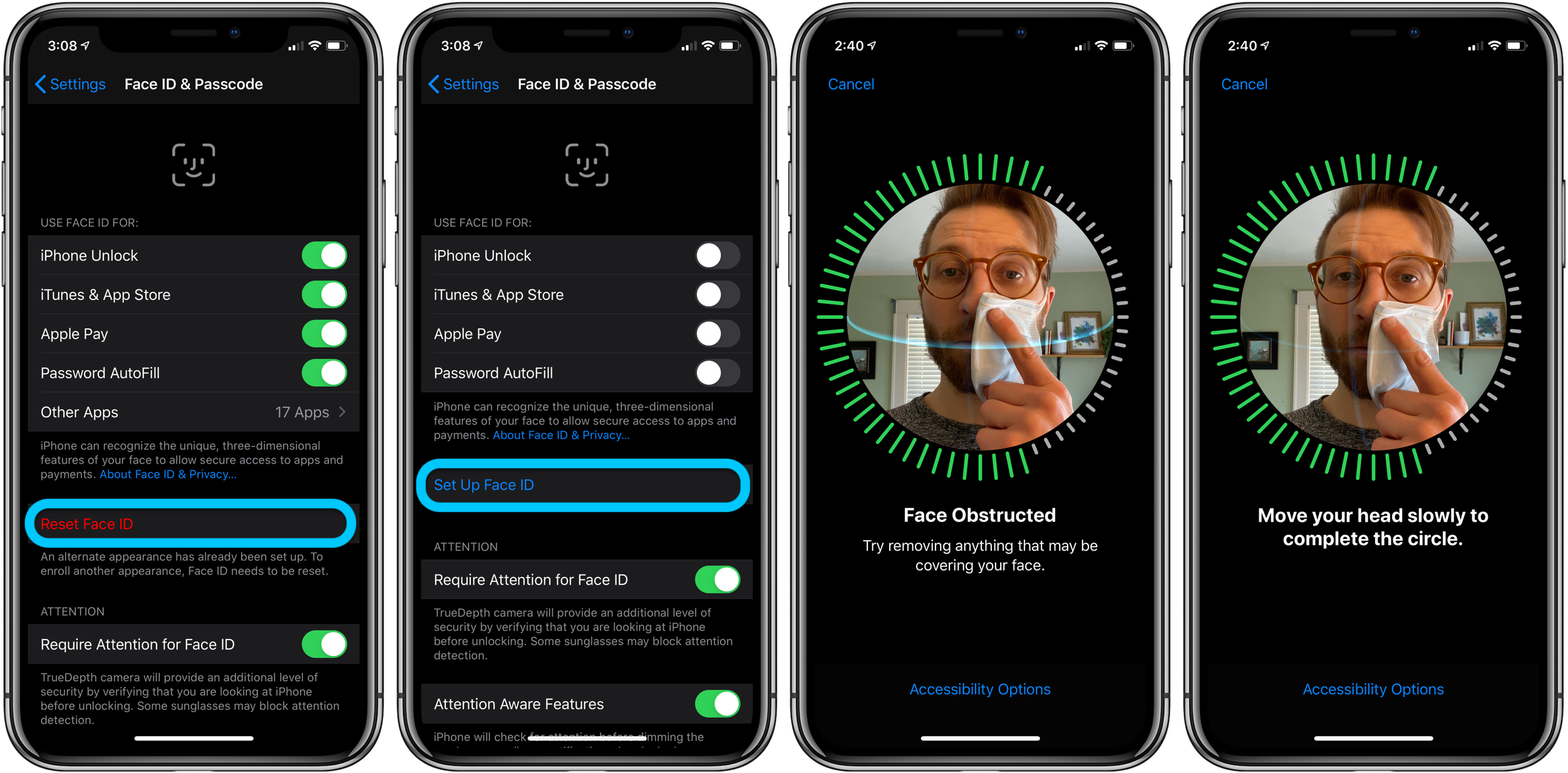 iPhone how to use Face ID with mask walkthrough 1