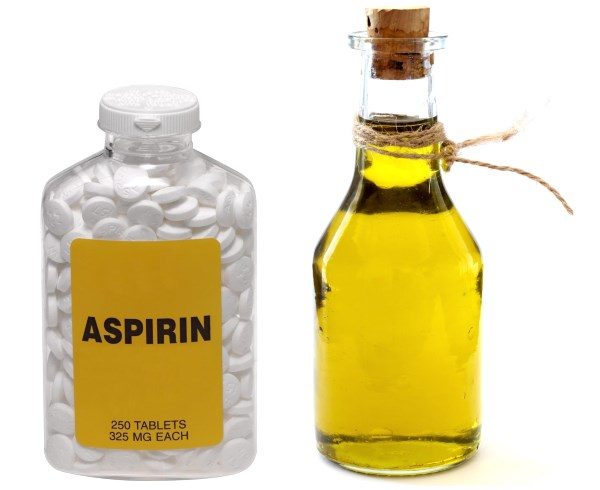 Аспирин и растительное масло