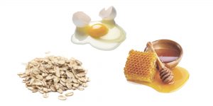 овсянка, яйцо и мед