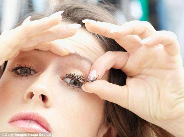 If your false eyelashes (stock image) are struggling to get removed, then you can soak a cotton pad or cotton tip in micellar water to loosen the eyelashes and remove it more easily
