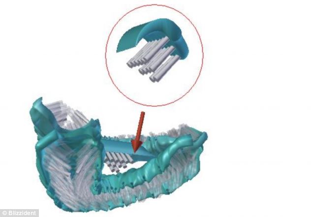 To clean teeth throughly, a user must bite and release the device quickly