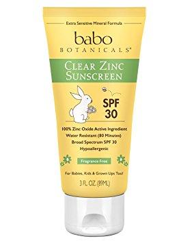 Babo Botanicals Clear Zinc Sunscreen SPF 30, 89 мл.
