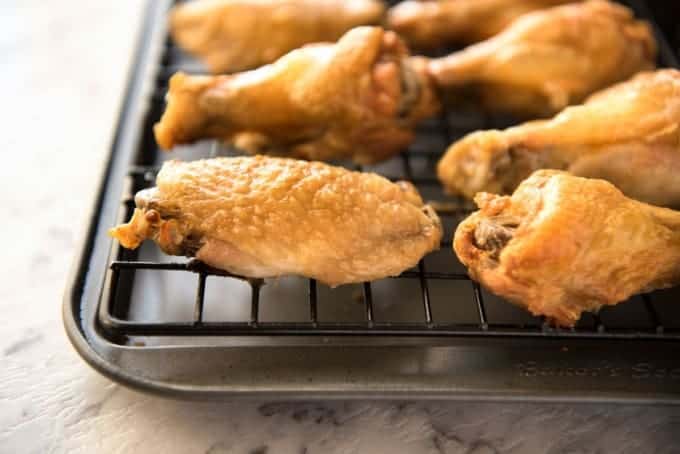 These crispy oven baked wings are so crispy, you will think they