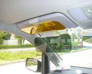 Козырек солнцезащитный антибликовый (антифары-антисолнце) автомобильный HD Visor - Clear View  для ночи и дня с телескопическим зажимом (НЕ ПРИЩЕПКА!)